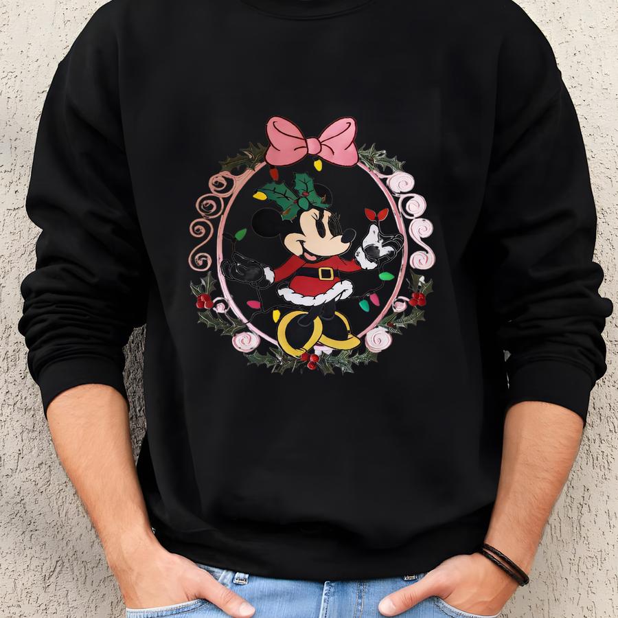 Coquette Bow Christmas Sweatshirt, Christmas Sweatshirt, Family Christmas Shirt, Girl Shirt, Kids Shirt Sweatshirt