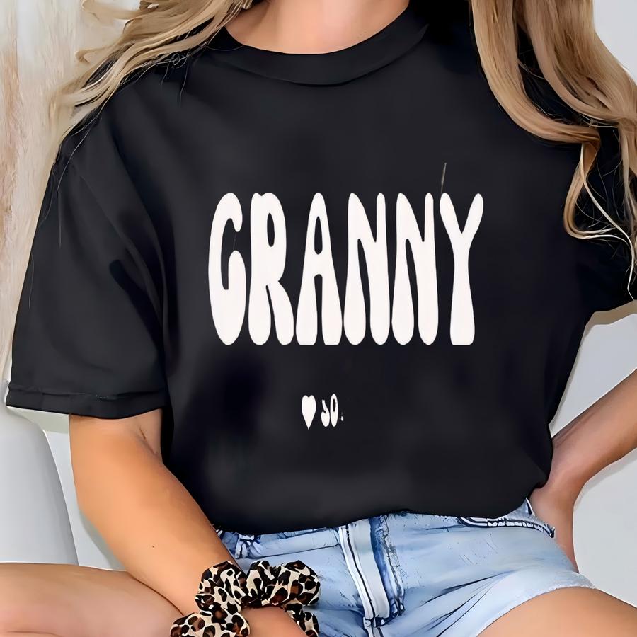 Personalized Granny Shirt With Grandkids Names, Mothers Day Gift, Cute Grandma Gift, New Nana Shirt, Birthday Gigi Mimi Gifts, Granny Tee T-shirt