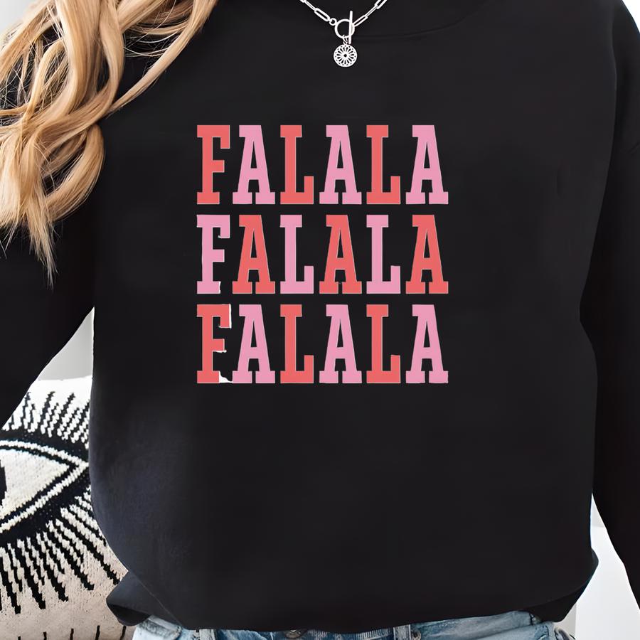 Retro Christmas Sweatshirt, Fa La La La Sweater, Vintage Christmas Crewneck,christmas Sweatshirts For Women,holiday Fashion,holiday Sweater Sweatshirt