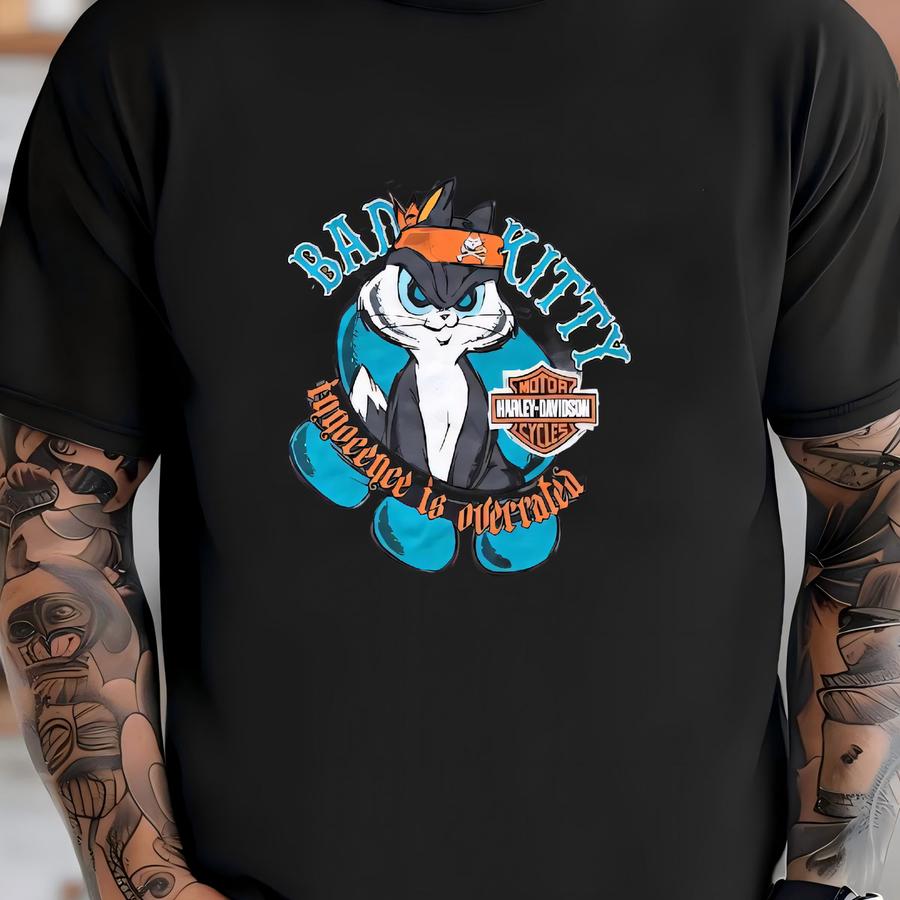 Vintage Retro Y2k Looney Tunes Bad Kitty Bugs Bunny Joplin Shirt T-shirt