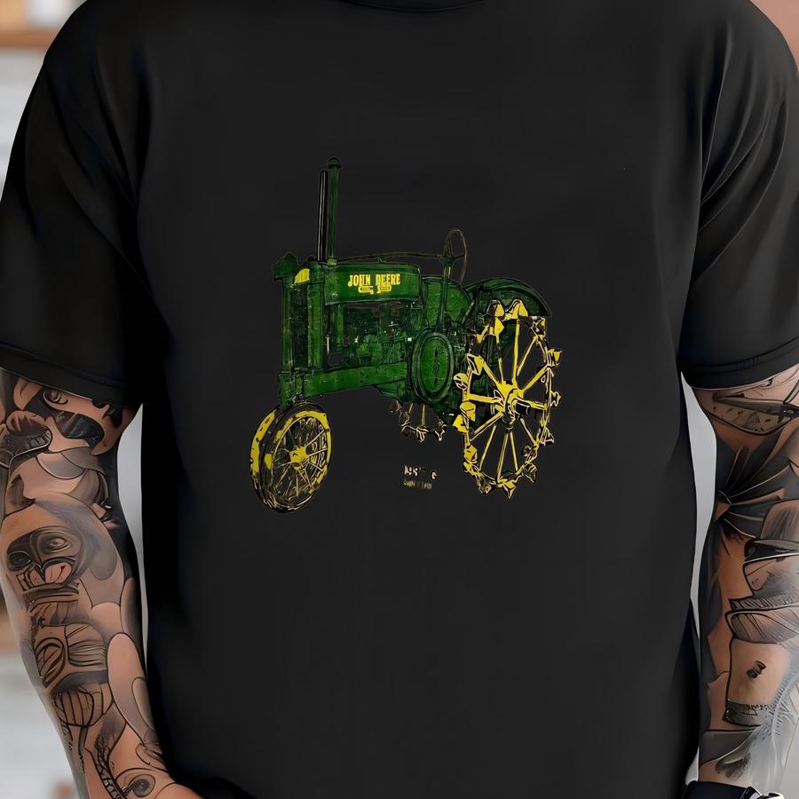 Vintage 90s John Deere Tractor Hoodie Size 2xl 1937 G Model Farming Equipment Agriculture Farmer Life Big Print Souvenir Rural Country Life T-shirt