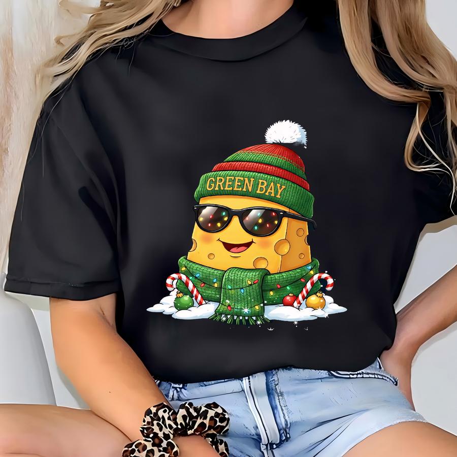 Funny Green Bay Football Christmas Sweatshirt: Cheese Game Day Tee T-shirt