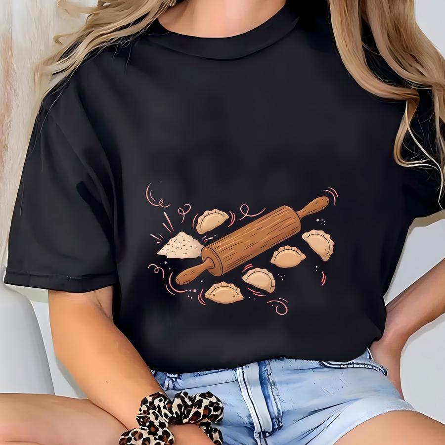 Funny Pierogi Making Crew Shirt, Polish Shirts, Retro Polish Clothing, Womens, Mens Polish Family Reunions Shirt Red, Polish Christmas Gifts T-shirt