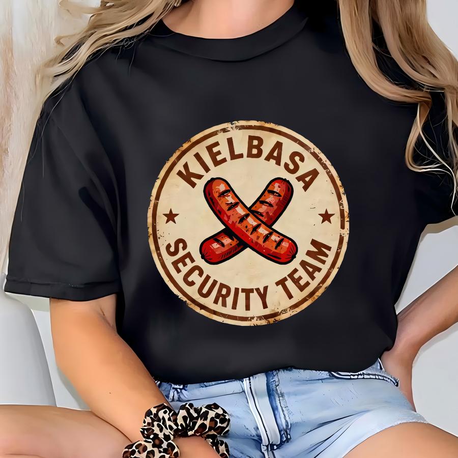 Funny Kielbasa Security Team Shirt, Polish Grandpa Dziadek Tee T-shirt