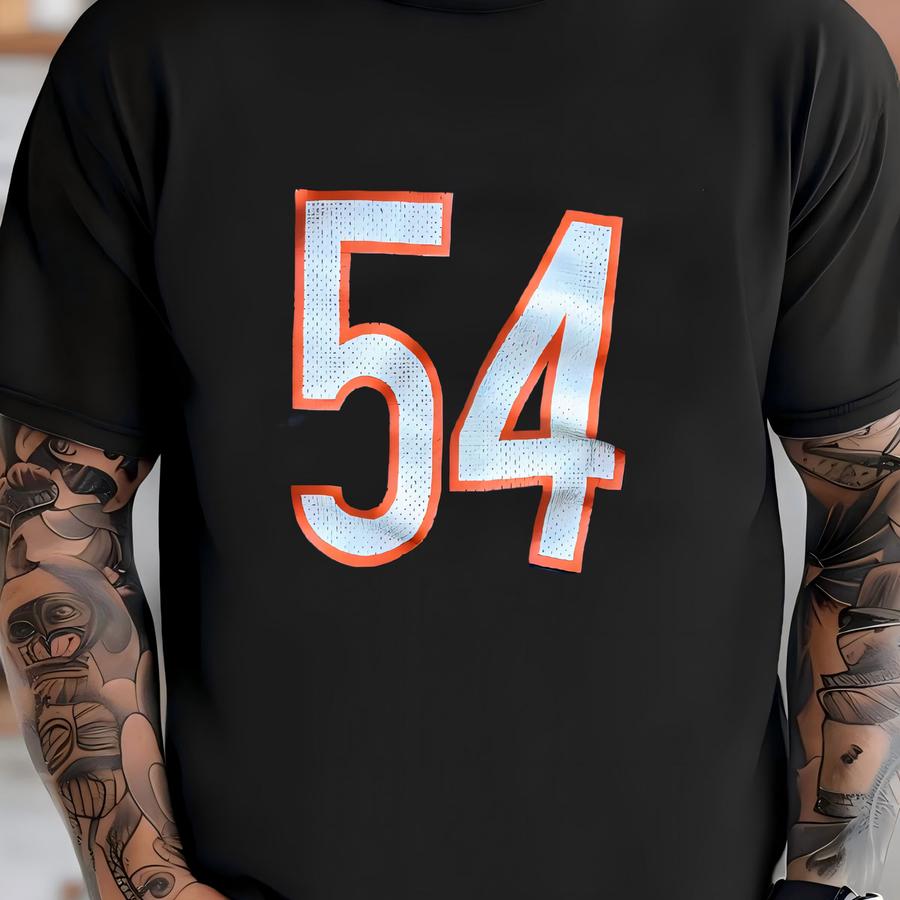 Vintage 00’s  Football Custom Crop #54 Reebok Jersey Medium T-shirt