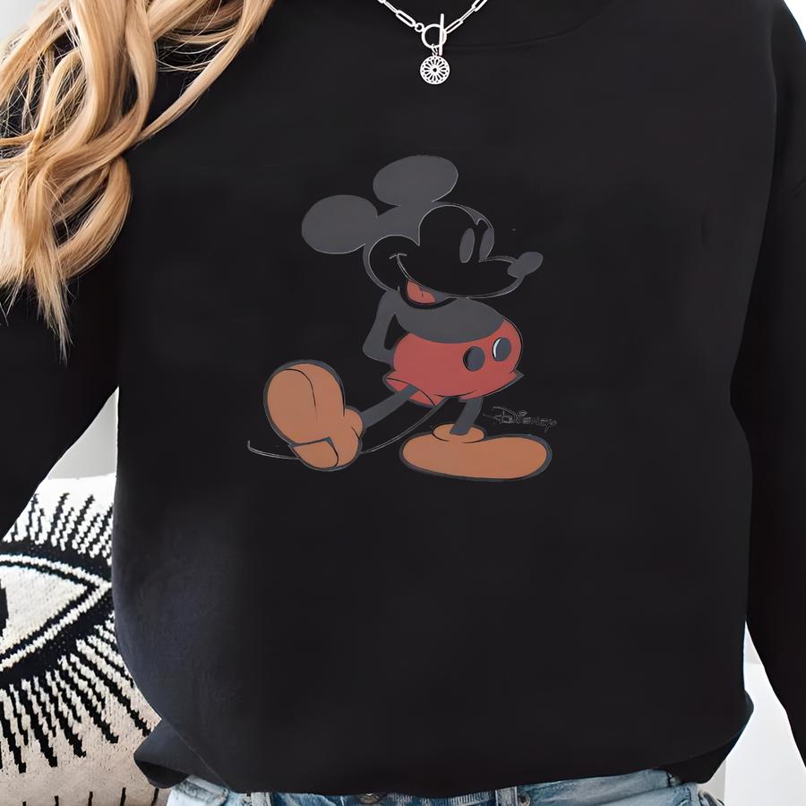 Retro  Mouse Pose Sweatshirt, Hoodie, Land Holiday Vacation Sweatshirt, Retro Sweater, Trip Sweat Sweatshirt