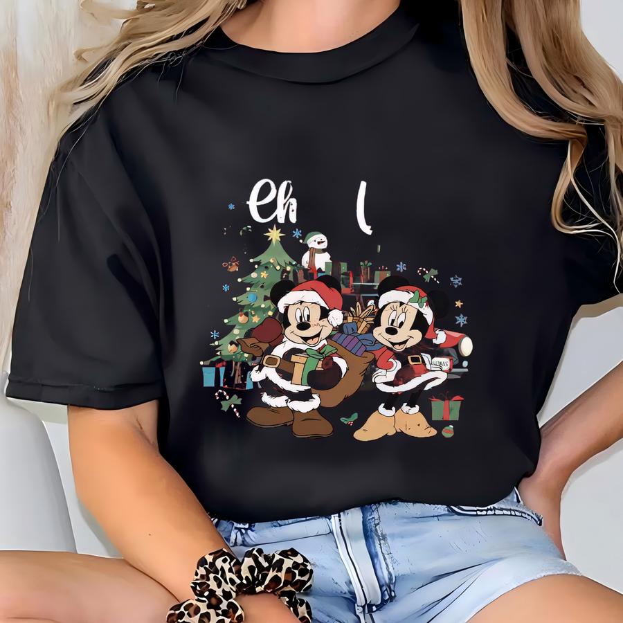 Christmas On Main Street Shirt |  Santa Mrs Claus Sweatshirt Gift T-shirt