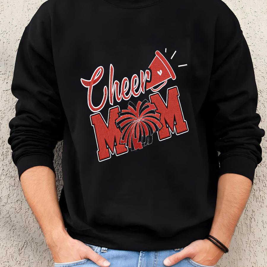 Cheer Mom Sweatshirt: Custom School Spirit Pullover Sweatshirt