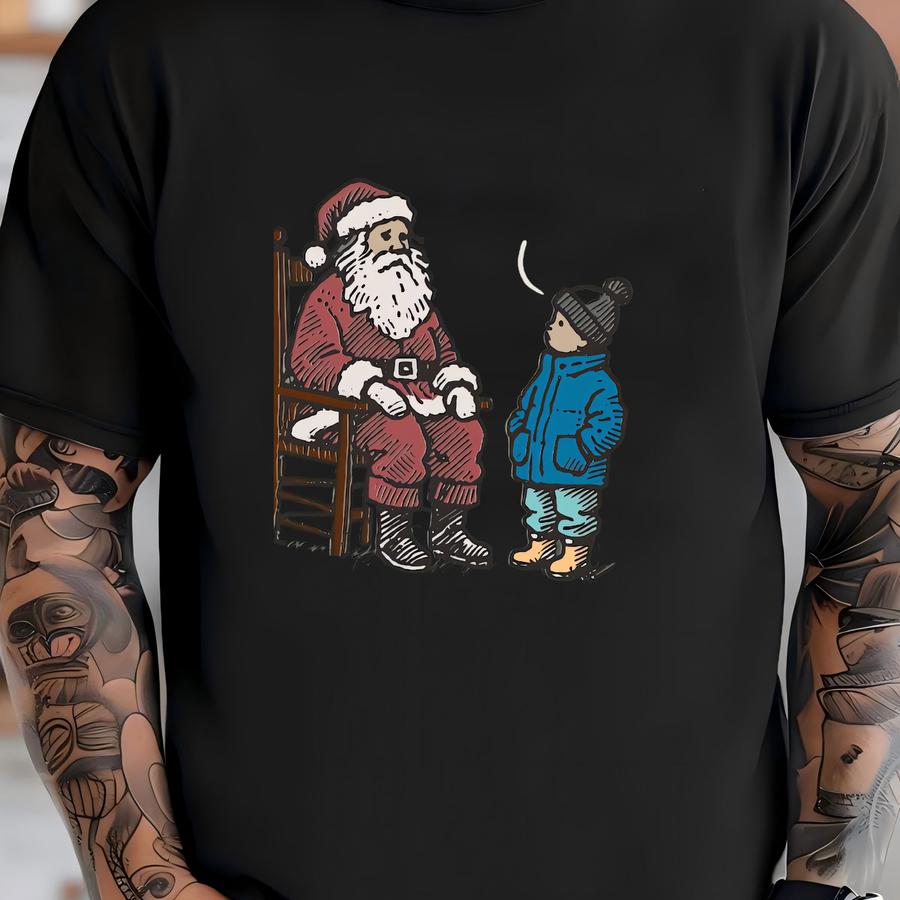 Funny Christmas Hoodie, Tee, Cute Santa Clause Shirt, Family Matching Tee, Funny Christian Outfit, Unisex New Year Xmas Top T-shirt