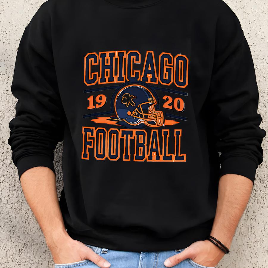 Vintage Chicago Football Sweatshirt: Game Day Fan Apparel Sweatshirt