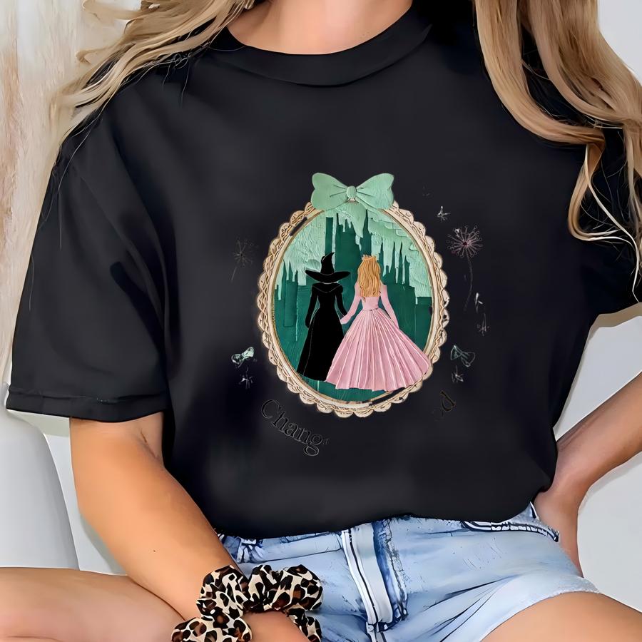 Coquette Bow Wicked Sweatshirt, Change For Good Shirt, Defy Gravity Broomstick Sweatshirt, Wizard Movie Shirt, Wicked Musical T-shirt