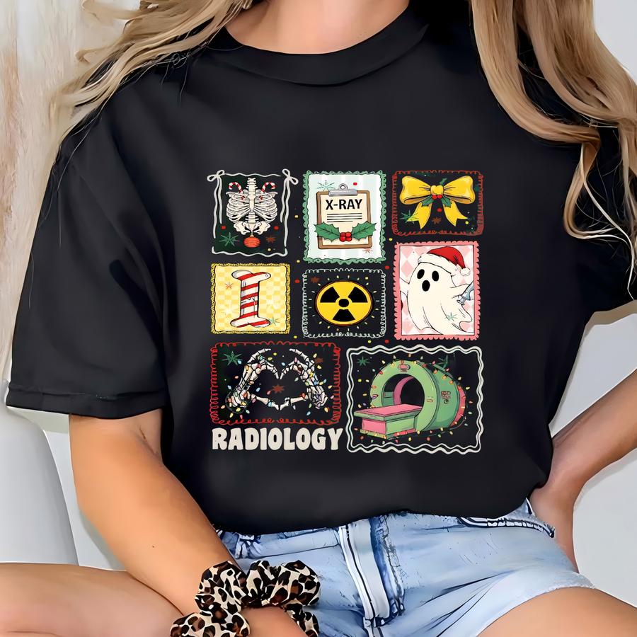 Xray Tech Christmas Sweatshirt, Rad Tech Xmas Sweater, Cute Radiologic Technologist Tshirt, Radiology Shirt Gift, Healthcare Appreciation T-shirt