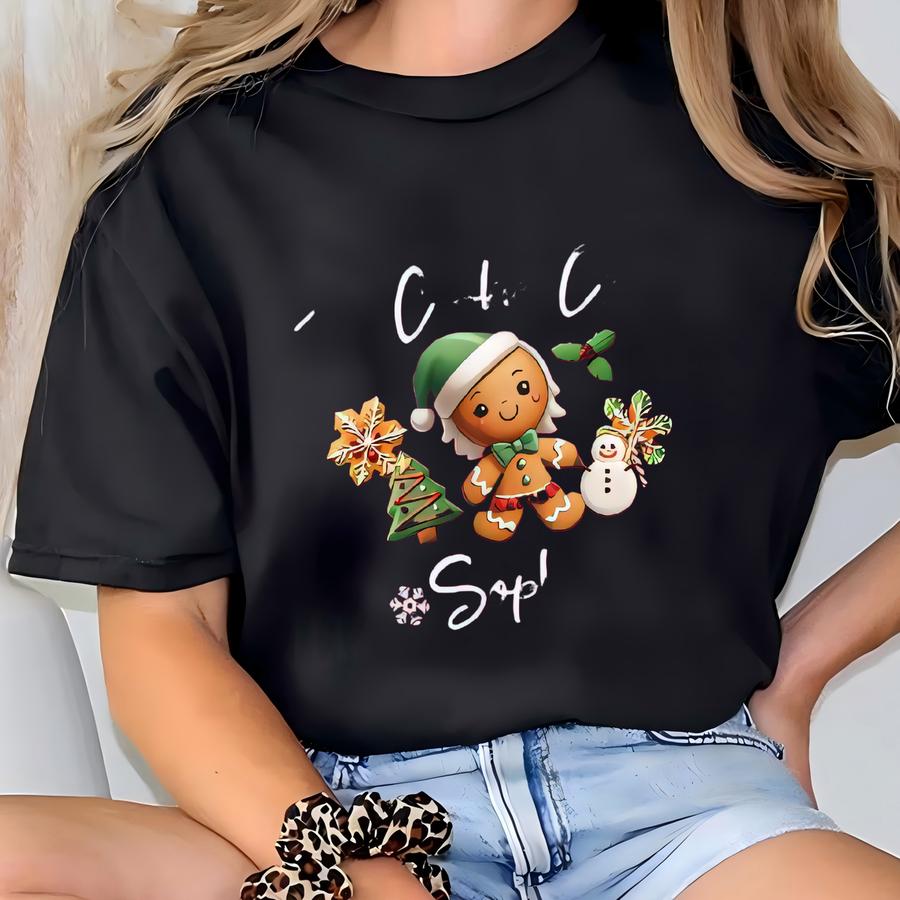Personalized The Cookie Crew Shirt, Custom Family Christmas Sweatshirt, Christmas Cookie Shirt, Custom Name Shirt, Custom Christmas Shirt T-shirt
