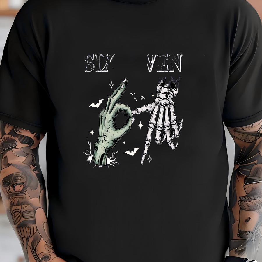 Six Seven Hoodie, Comfort Colors, Skeleton Hand Shirt, Halloween Shirt, Scary Joke Shirt, Viral Trending Shirt, Skeleton Shirt Shirt