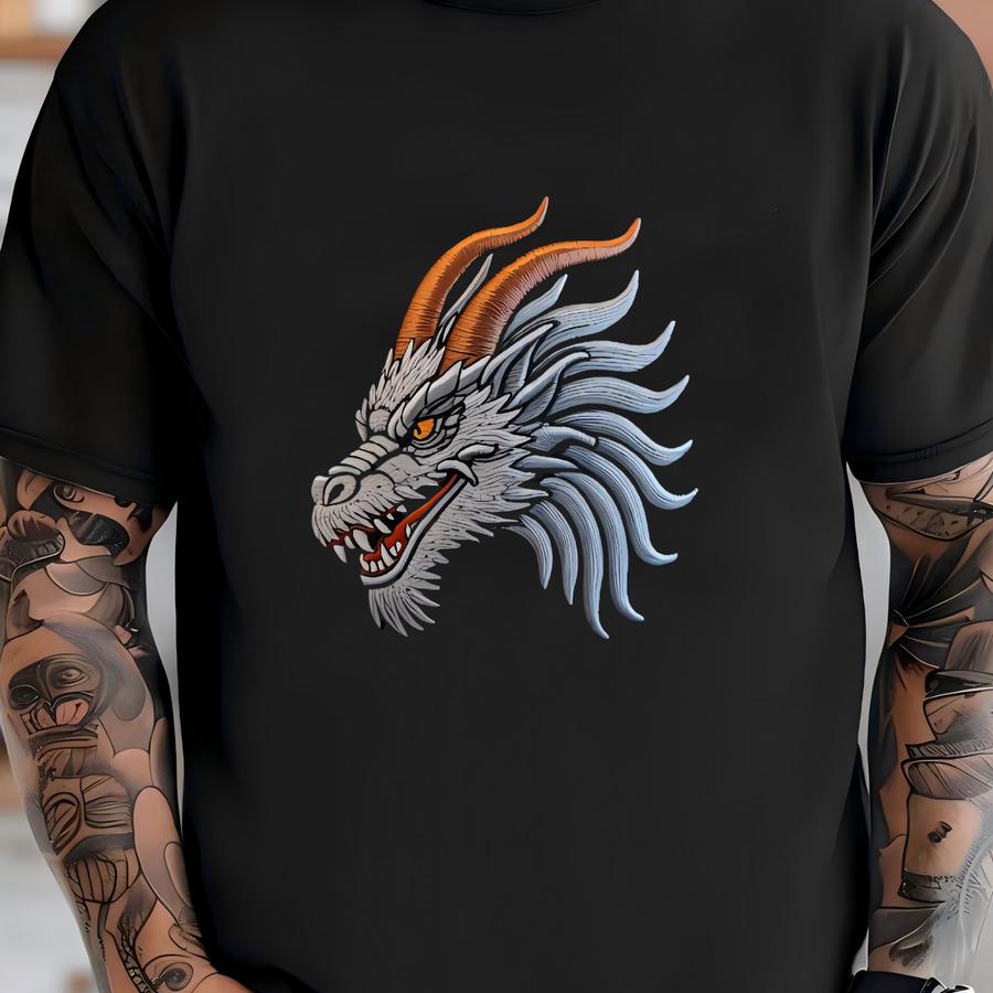 Dragon Head Cap – Fierce Fire Dragon Design, Perfect Gift For Fantasy And Mythology Lovers T-shirt