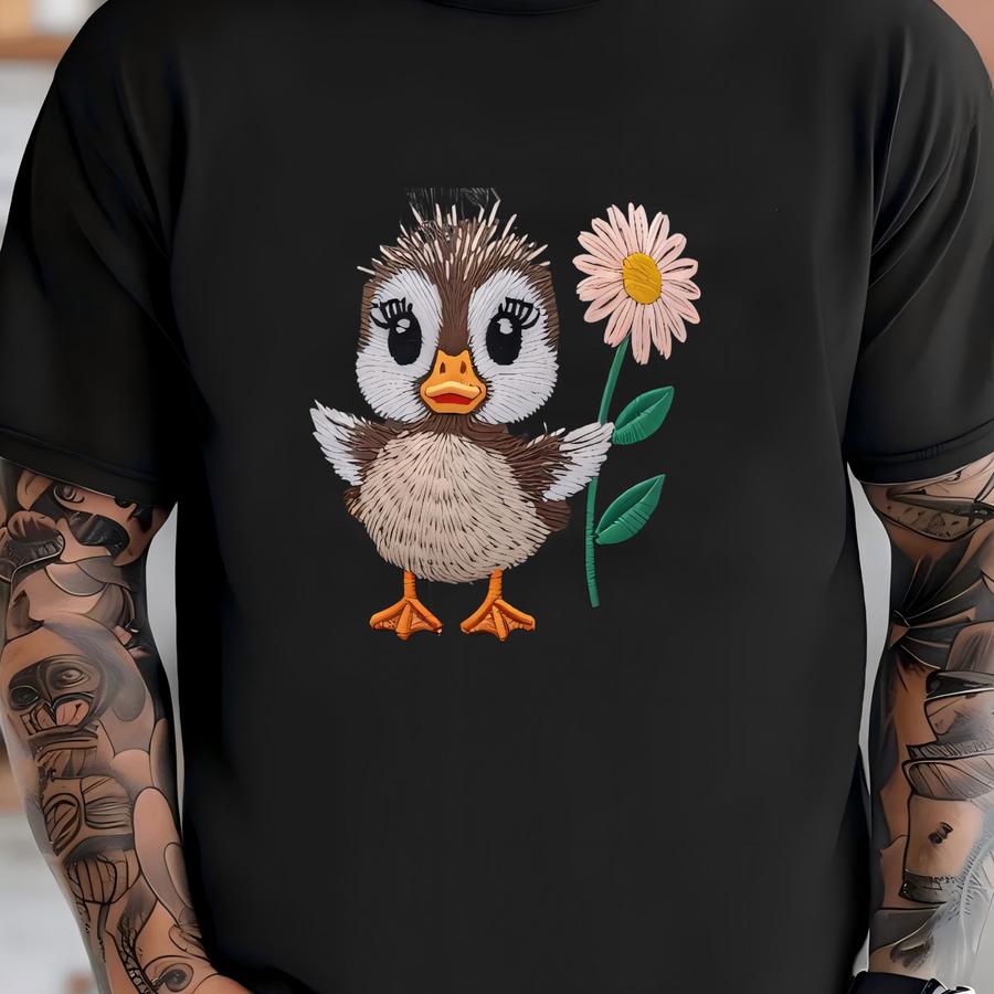 Cute Baby Duck Y Hat – Funny Duckling Design On Cap, Perfect Gift For Animal Lovers T-shirt