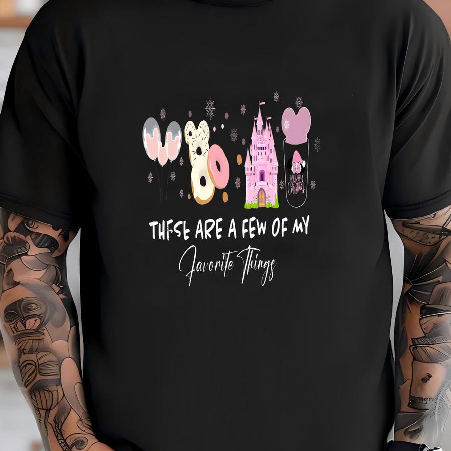 Favorites Sweatshirt, Cute Holiday Hoodie With Castle, Ears Treats T-shirt