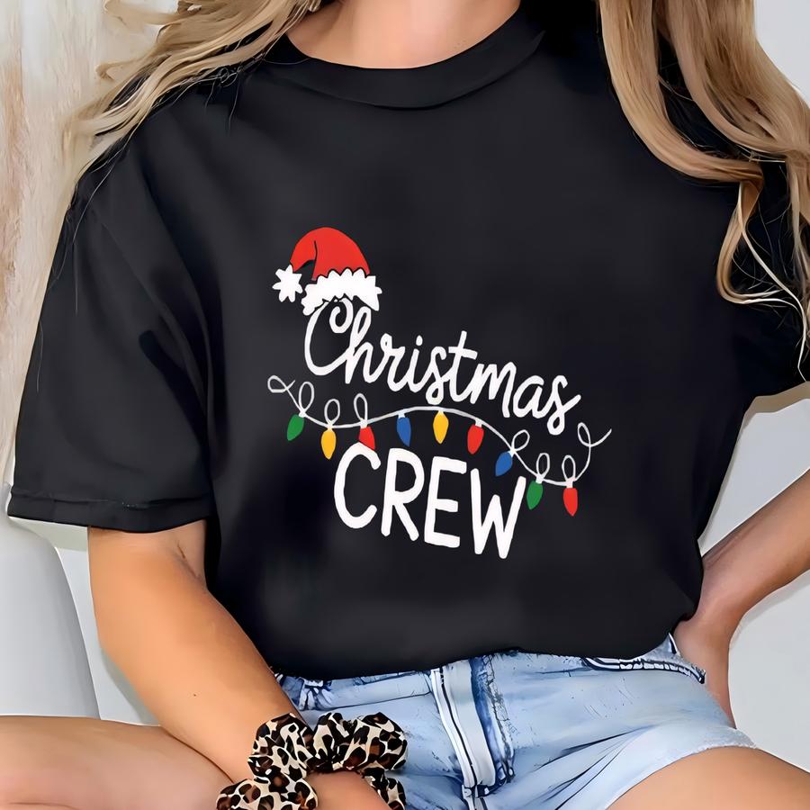 Christmas Crew Shirts, Matching Family Christmas Outfits,holiday Pajama Tees, Family Shirts,christmas Photo Shirts,holiday Family Tops T-shirt