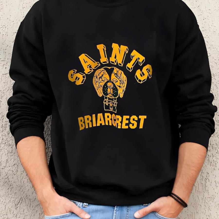 Vintage Hunter Green Crew Neck Sweatshirt Briarcrest Saints With Saint Bernard Grafic Xs Sweatshirt