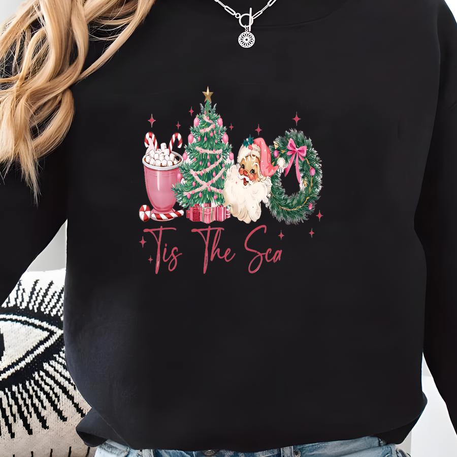 Tis The Season Sweatshirt, , Merry Xmas Shirt, Sweatshirt