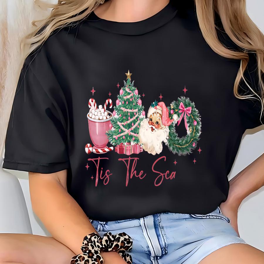 Tis The Season Sweatshirt, , Merry Xmas Shirt, T-shirt