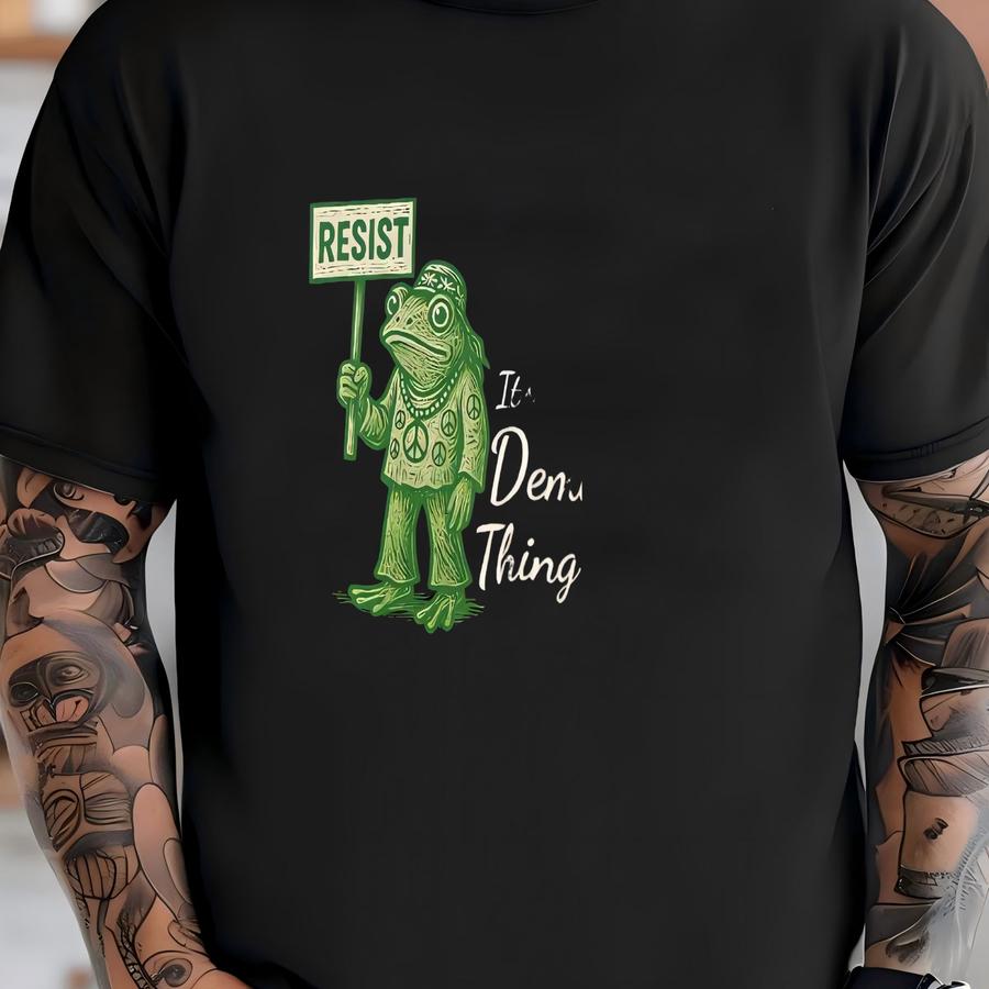 Frog Resist Shirt Adult Long Sve Portland Resist Frog Hoodie Civil Liberties Good Trouble No Kings Tee Made To Order With Love T-shirt