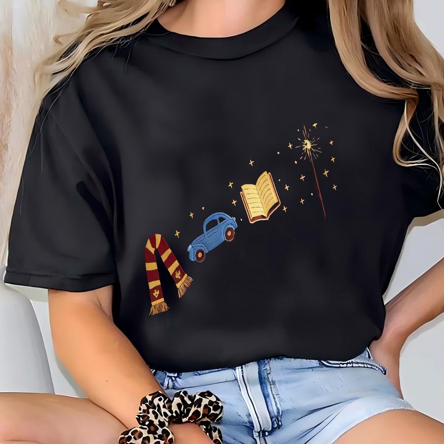 Hgws Wizard Theme Sweatshirt, Fantasy Sweatshirt, Magic Wand Sweatshirt, School Of Witch And Wizardry, Book Lover Gift T-shirt