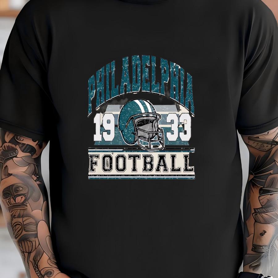 Vintage Style Philadelphia Football Sweatshirt, Philadelphia Team, Football Season Gift For Fans, Mascot Game Day Tee, Gift For Her, Him T-shirt