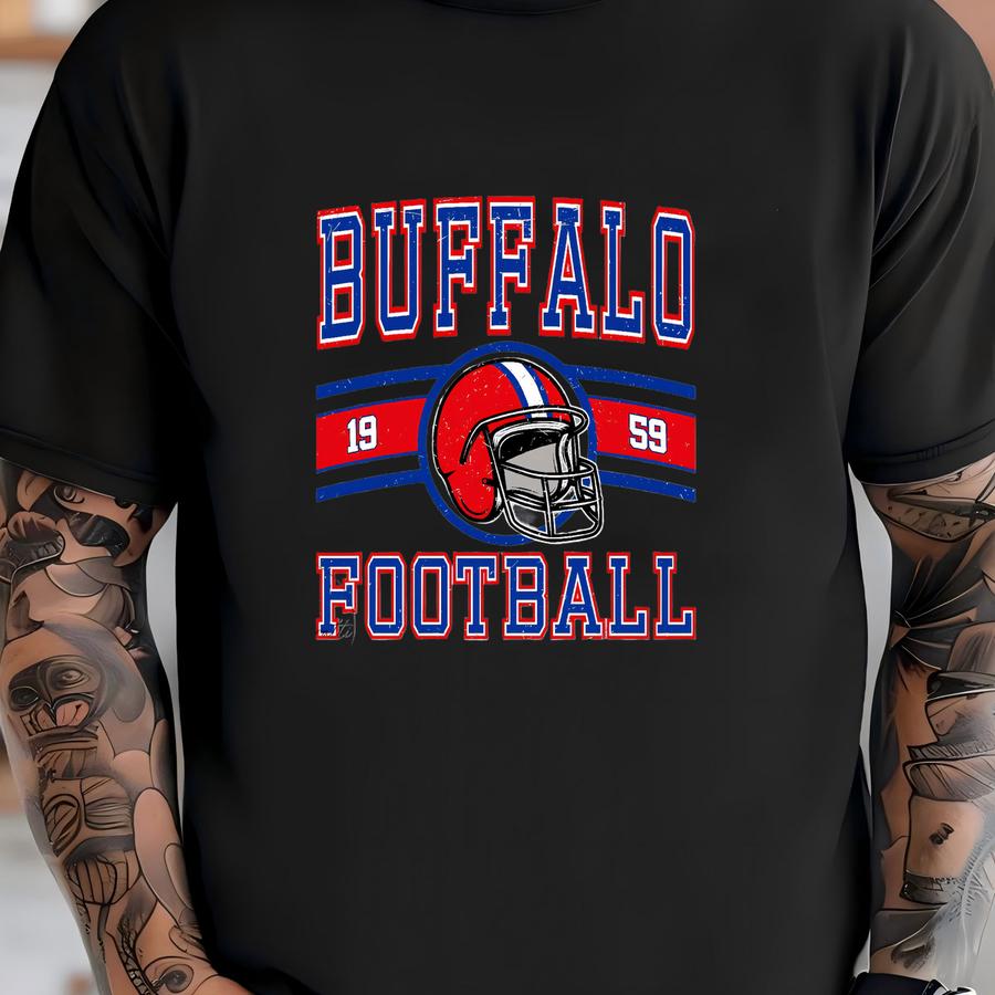 Vintage Buffalo Football Unisex Sweatshirt, Buffalo Fan Crewneck, Buffalo Football Hoodie, Buffalo Football Sweatshirt T-shirt