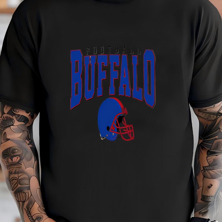 Vintage Style Buffalo Football Unisex Sweatshirt, Buffalo Fan Crewneck, Buffalo Football Hoodie, Buffalo Football Sweatshirt, Gift For Her T-shirt