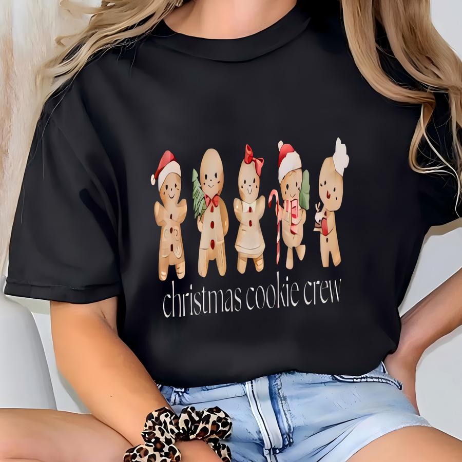 Christmas Cookie Crew Family Matching Shirts, Family Christmas Shirts, Gingerbread Cookie Sweatshirt, Cute Christmas Sweater, Group Xmas Tee T-shirt