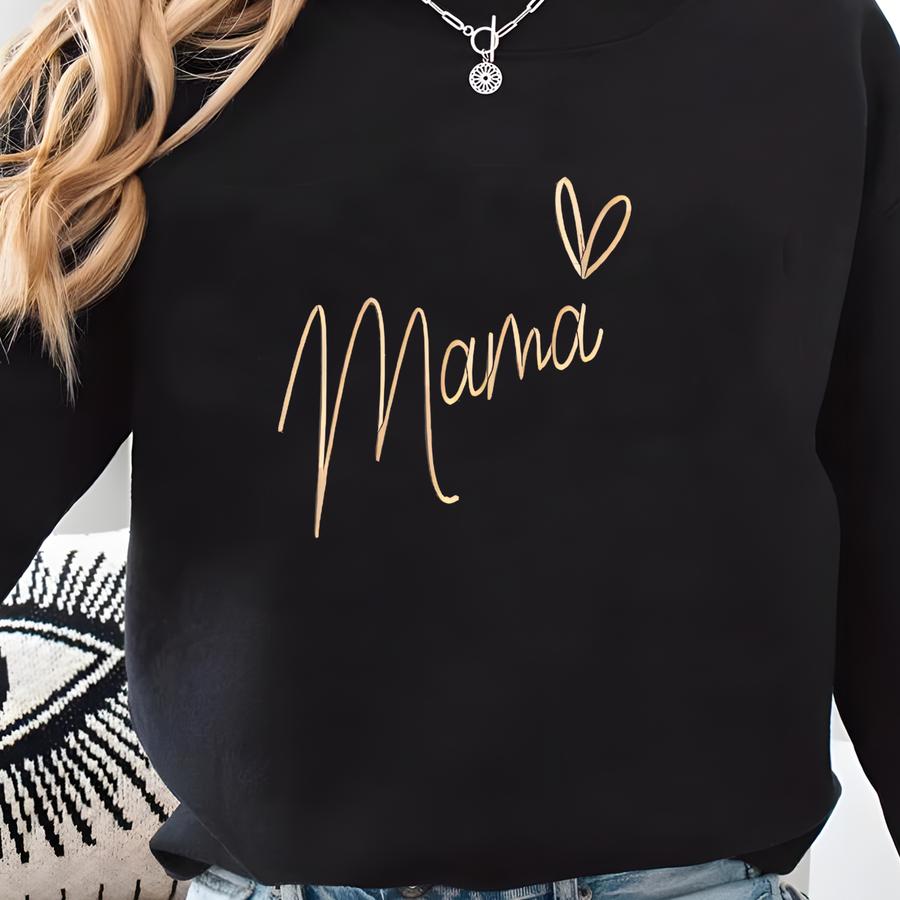 Custom Mama Sweatshirt, Personalized Mama Est Quarter Zip Sweater, Christmas Gifts For Grandma, Nana, Mimi, New Grandma Gifts Sweatshirt