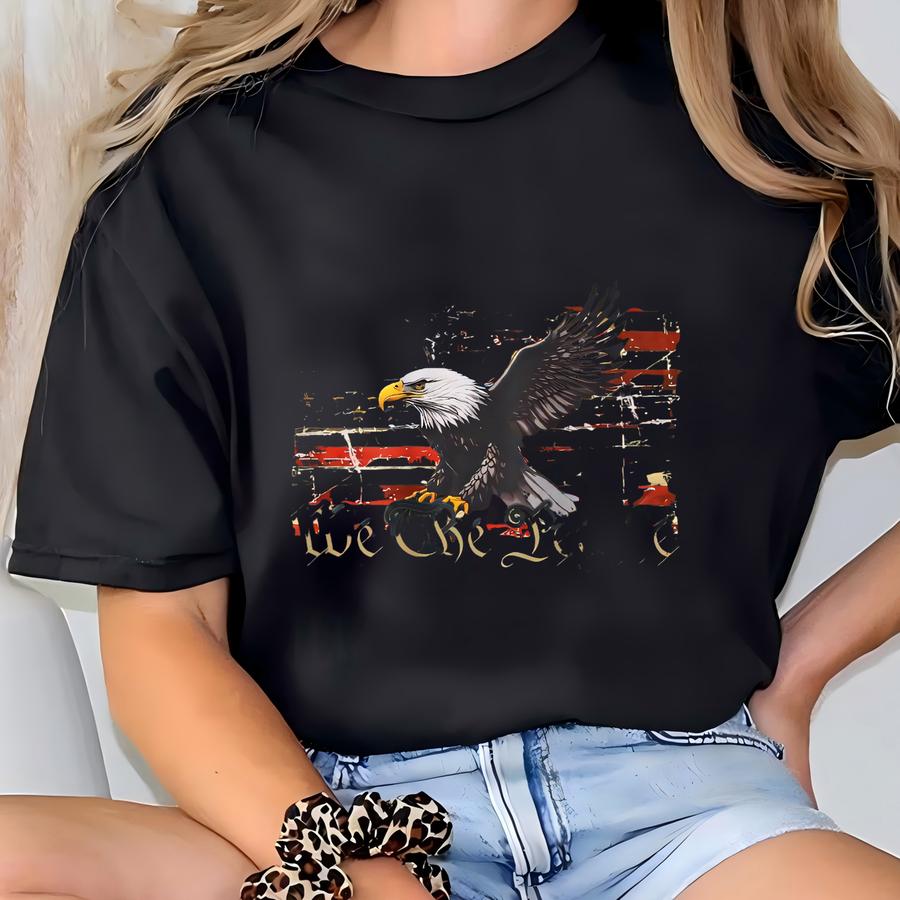® Patriotic Usa Shirt, We The People Bald Eagle Tee, 250 Years Heritage, American Pride 1776-2026, Freedom Lover T-shirt