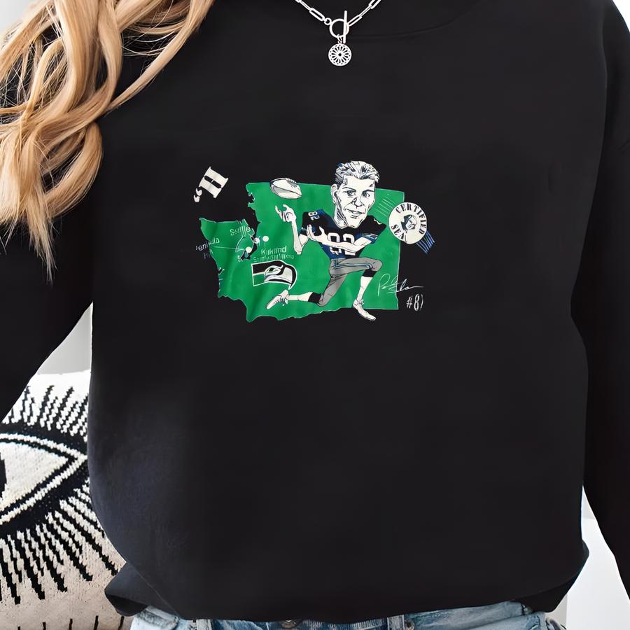 Vintage 90s Seattle Seahawks Paul Skansi M Sportswear Tee Sz Mediun Sweatshirt