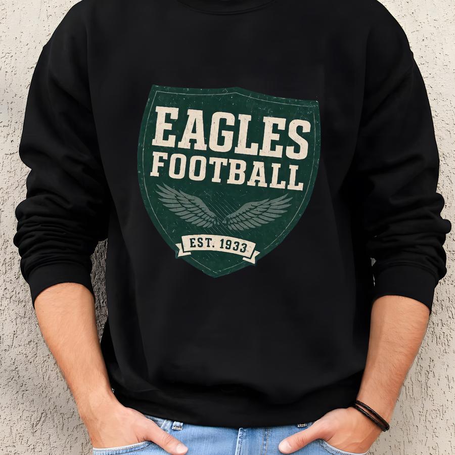 Philadelphia Football Est 1933 Shirt, Football Philly Eagles Shirt, Champs Philadelphia Football Shirt, Gifts For Him, Football Logo Shirt Sweatshirt