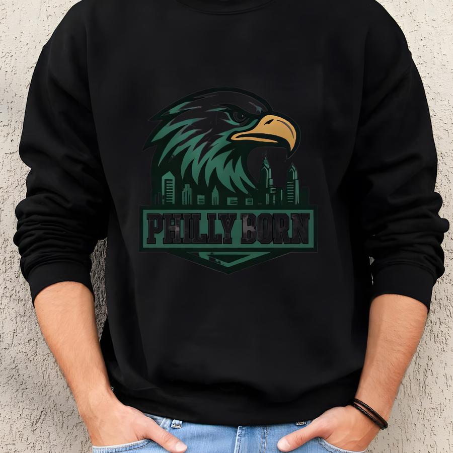 Philly Born Eagles Shirt, Football Philly Born Shirt, Champs Philadelphia Football Shirt, Sundays Cool Mascot Philadelphia Football Shirt Sweatshirt