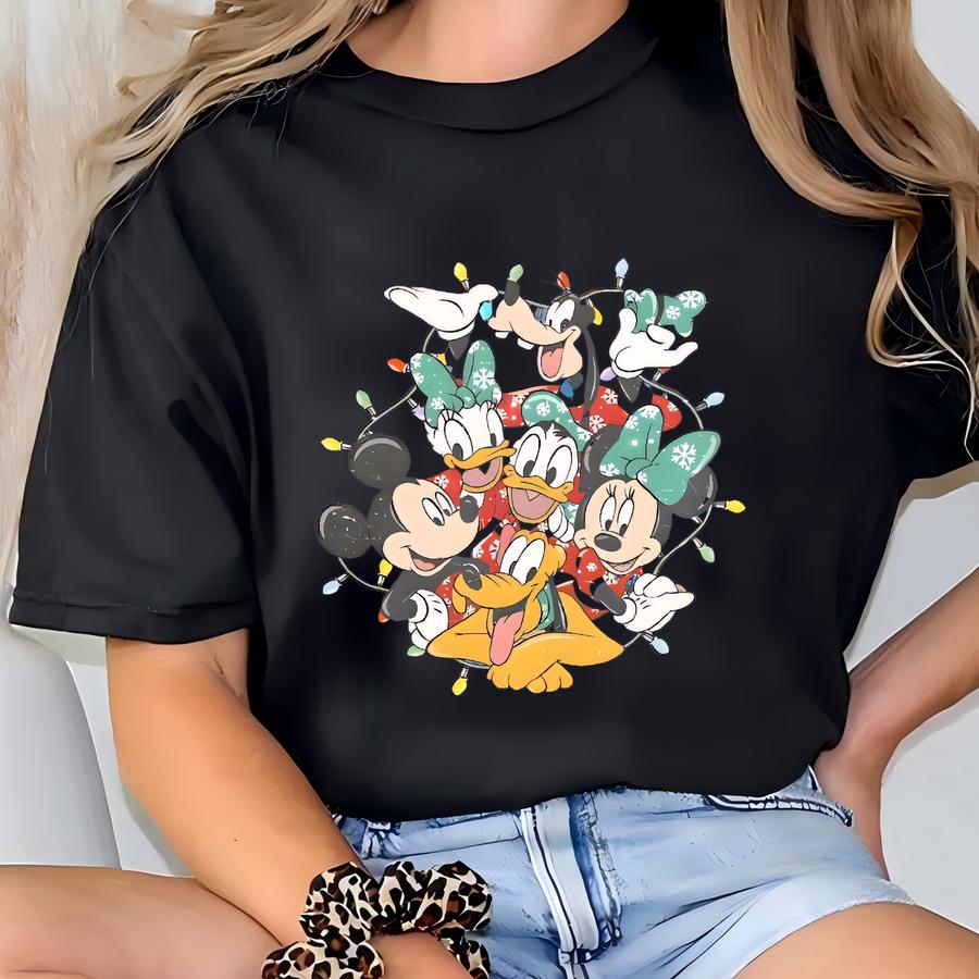 Vintage And Friends Christmas Lights Hoodie T-shirt