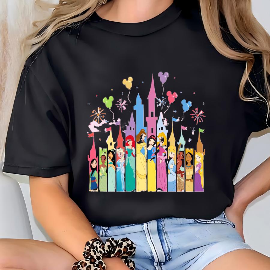 Castle Matching Shirt, Characters Matching Shirt, Mouse And Princesses Tee T-shirt