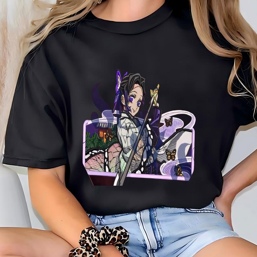 Anime Sweatshirt, Demon Killer Sweater, Insect Breathing Hoodie, Butterfly Dance: Caprice Design, Perfect Gifts For Anime Lovers T-shirt