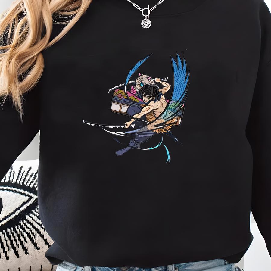 Anime Sweatshirt: Beast Breathing Design Sweatshirt