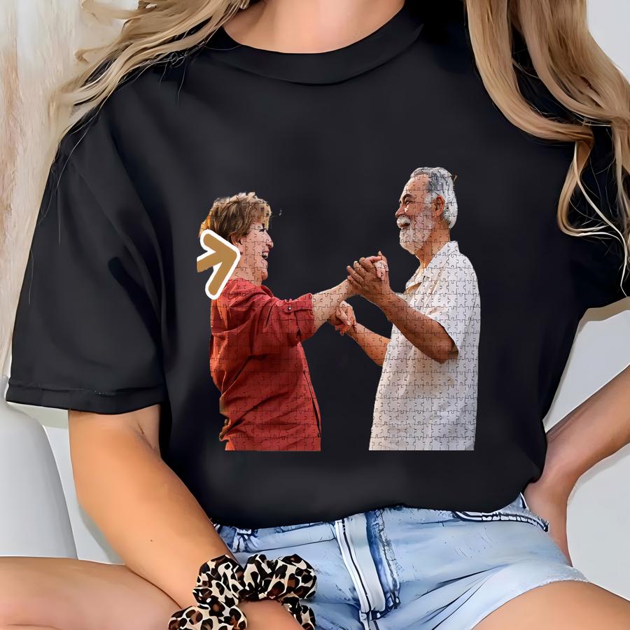 Custom Photo Wood Puzzle, Personalized Jigsaw Puzzle, Customized Anniversary Gifts For Grandparents From Grandkids, Grandma Birthday Gift T-shirt