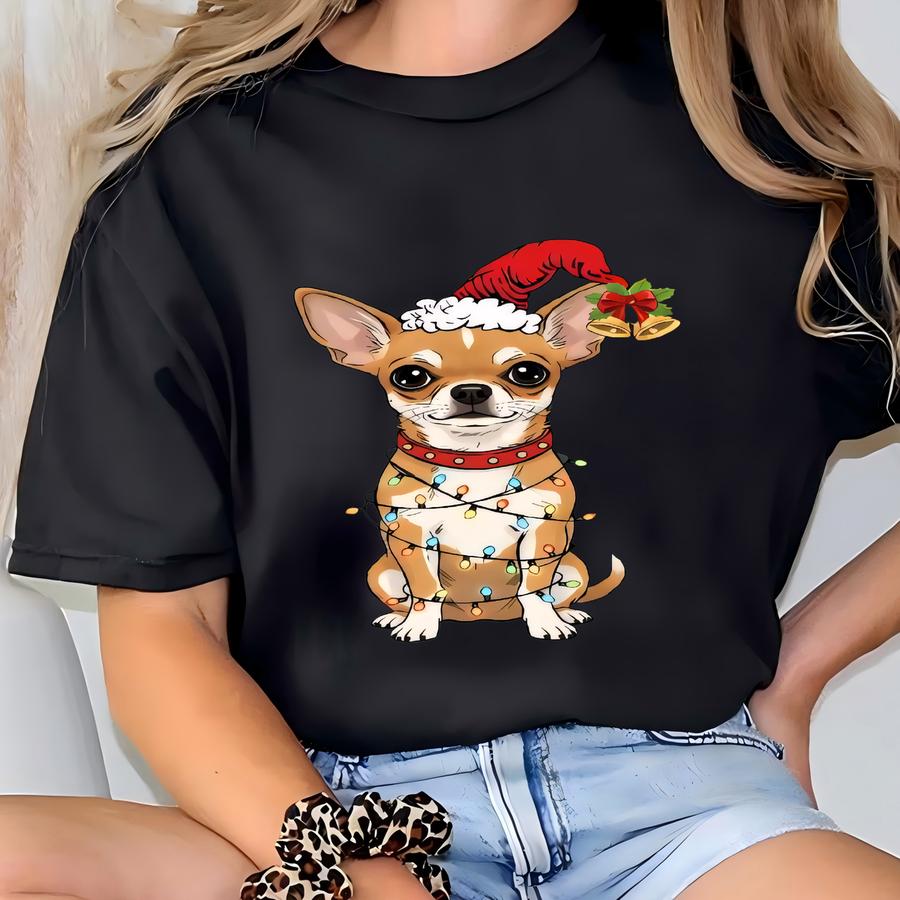 Chihuahua Christmas Sweatshirt, Christmas Dog Shirt, Chihuahua Shirt, Chihuahua Lover Shirt, Chihuahua Mom Shirt, Holiday Sweater T-shirt