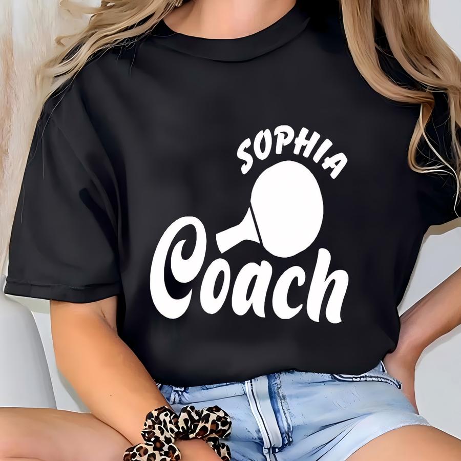 Personalized Table Tennis Shirt, Custom Ping Pong Player Name Tshirt T-shirt