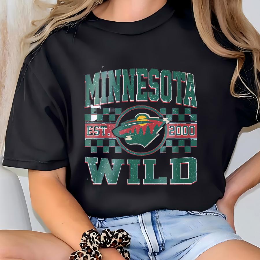 Minnesota Hockey Sweatshirt | Minnesota Wild Crewneck | Minnesota Hockey Youth Toddler Baby Tee |minnesota Wild Hoodie Sweater T-shirt