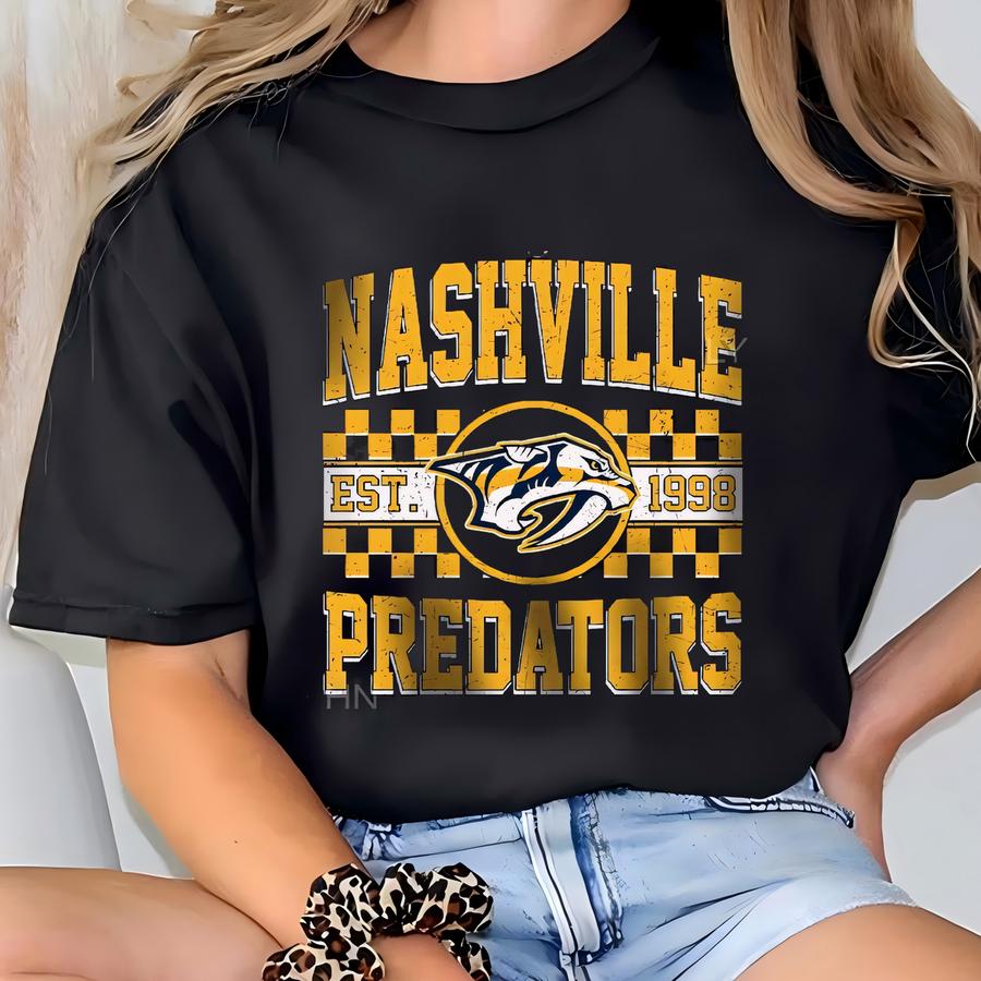 Nashville Hockey Sweatshirt | Nashville Predators Crewneck | Nashville Hockey Youth Toddler Baby Tee |nashville Predators Hoodie Sweater T-shirt
