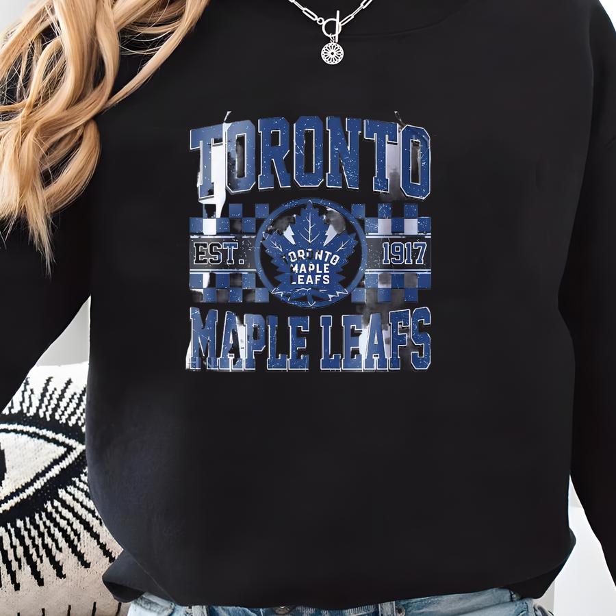 Toronto Hockey Sweatshirt | Toronto Maple Leafs Crewneck | Toronto Hockey Youth Toddler Baby Tee |toronto Maple Leafs Hoodie Sweater Sweatshirt