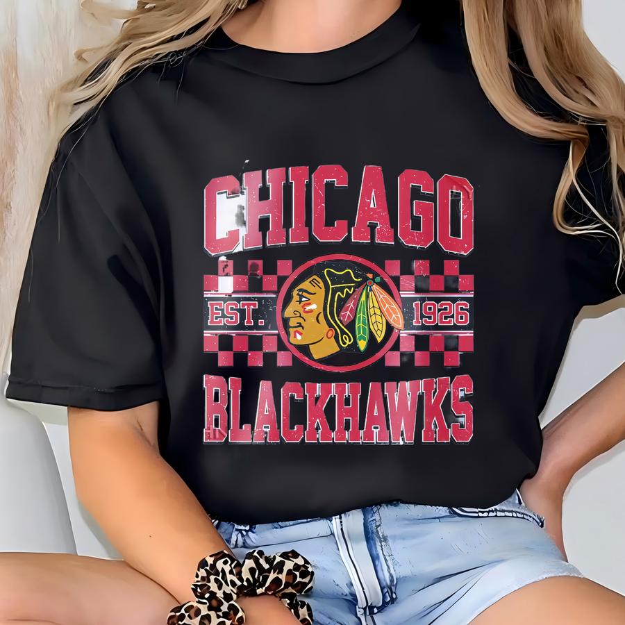Chicago Hockey Sweatshirt | Chicago Blackhawks Crewneck | Chicago Hockey Youth Toddler Baby Tee |chicago Blackhawks Hoodie Sweater T-shirt