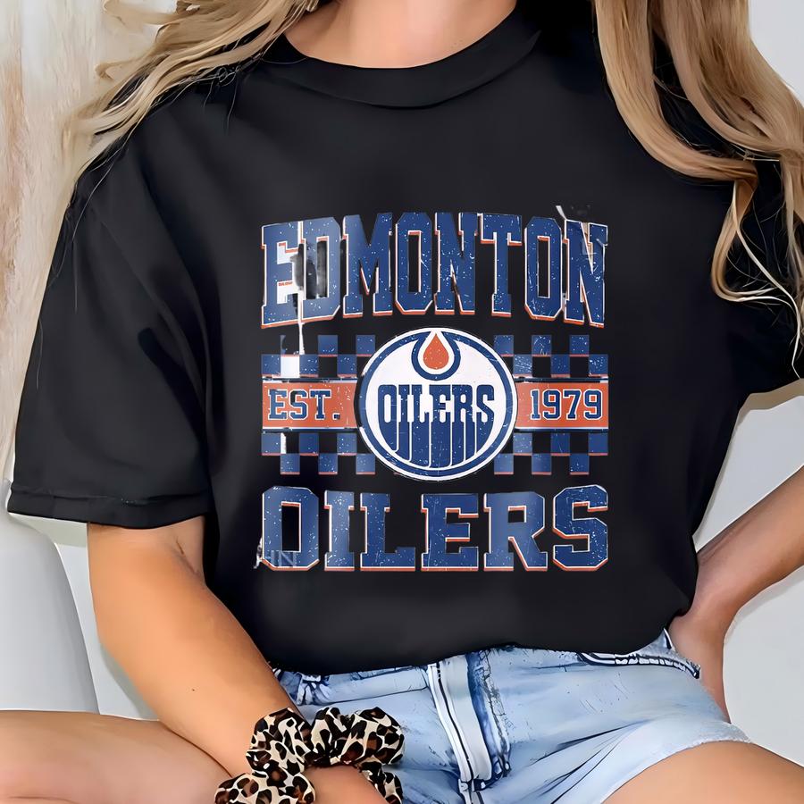Edmonton Hockey Sweatshirt | Edmonton Oilers Crewneck | Edmonton Hockey Youth Toddler Baby Tee |edmonton Oilers Hoodie Sweater T-shirt