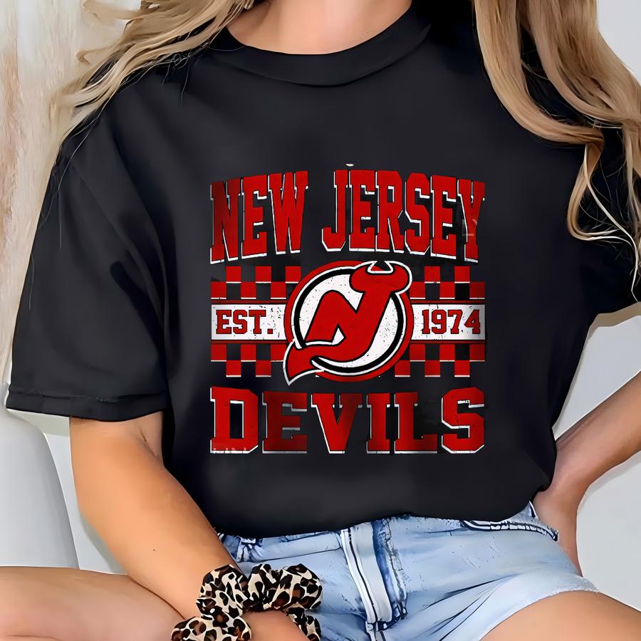 New Jersey Hockey Sweatshirt | New Jersey Devils Crewneck | New Jersey Hockey Youth Toddler Baby Tee |new Jersey Devils Hoodie Sweater T-shirt