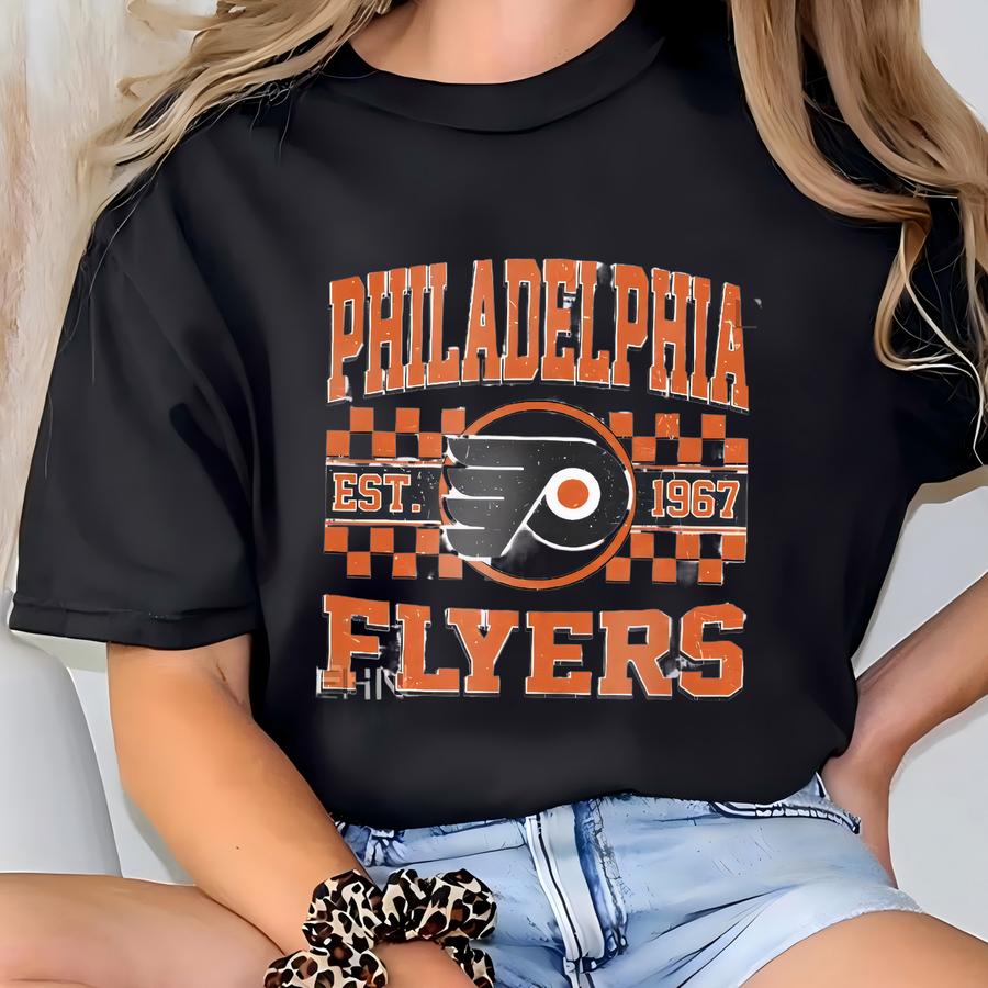 Philadelphia Hockey Sweatshirt | Philadelphia Flyers Crewneck | Philadelphia Hockey Youth Toddler Tee |philadelphia Flyers Hoodie Sweater T-shirt